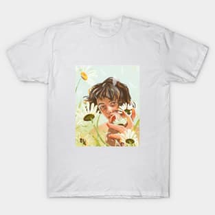 girl with flowers T-Shirt